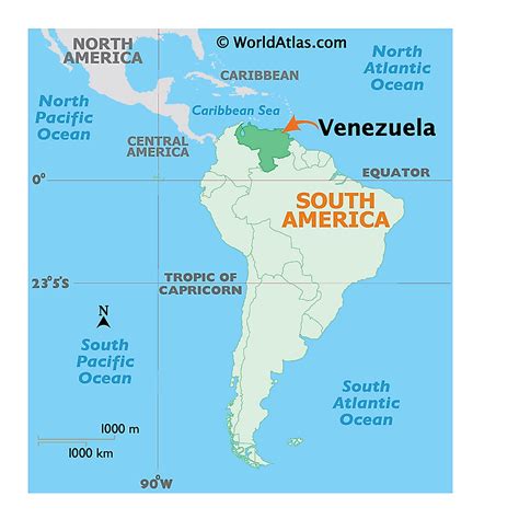 what country is closest to venezuela